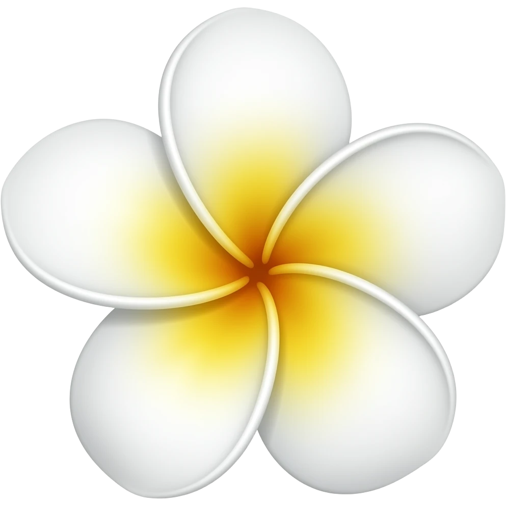 Frangipani flower emoji