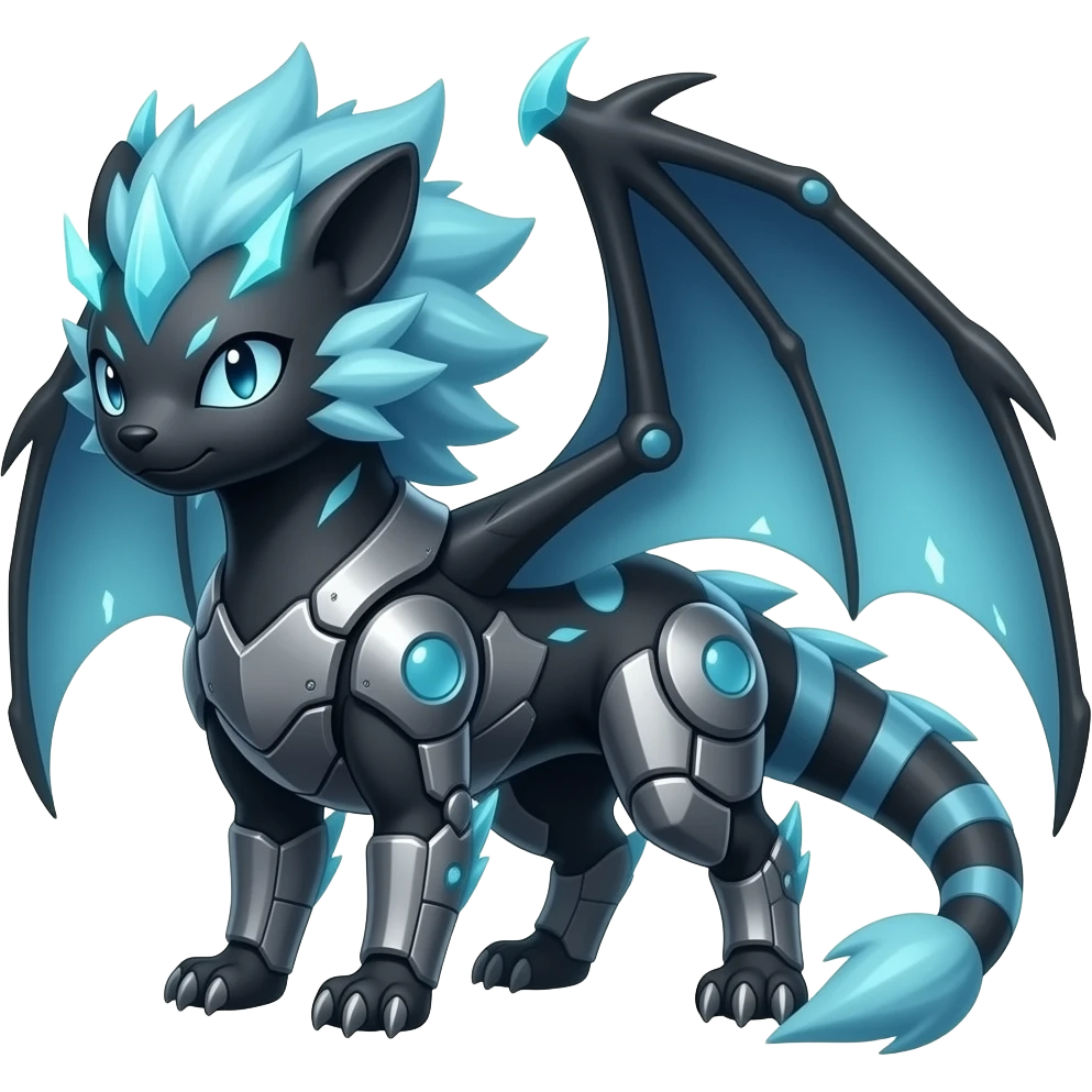 Luxray-Manectric-Kyurem-Darkrai-Genesect-Exveemon-animal-hybrid emoji
