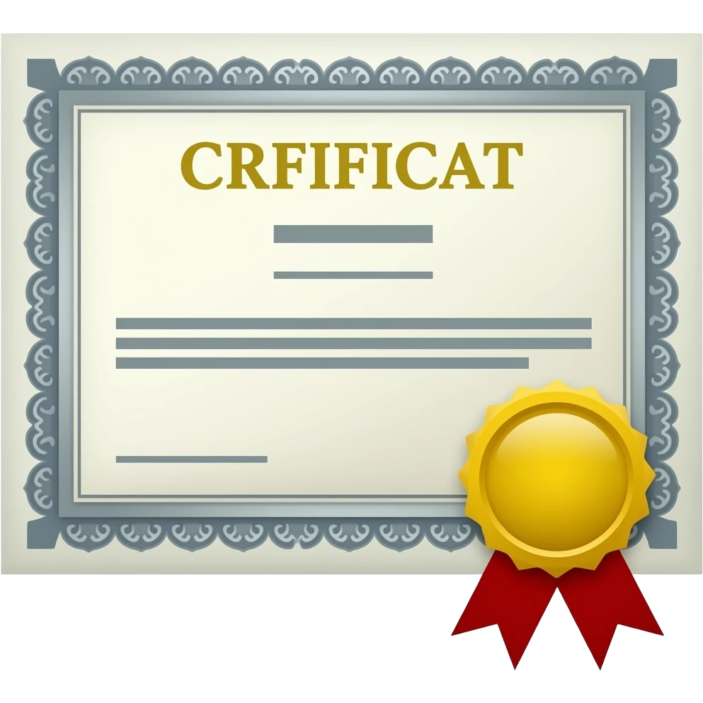 certificate emoji