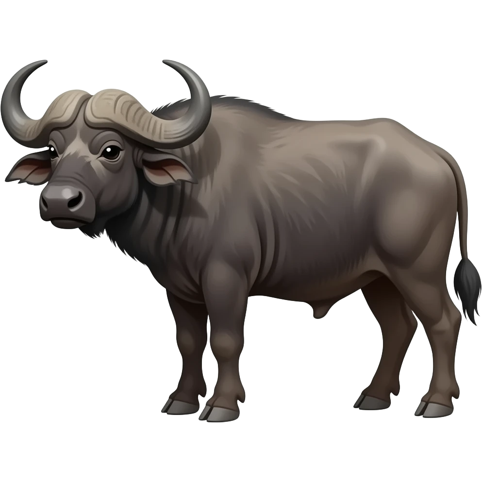 Make a cape buffalo emoji