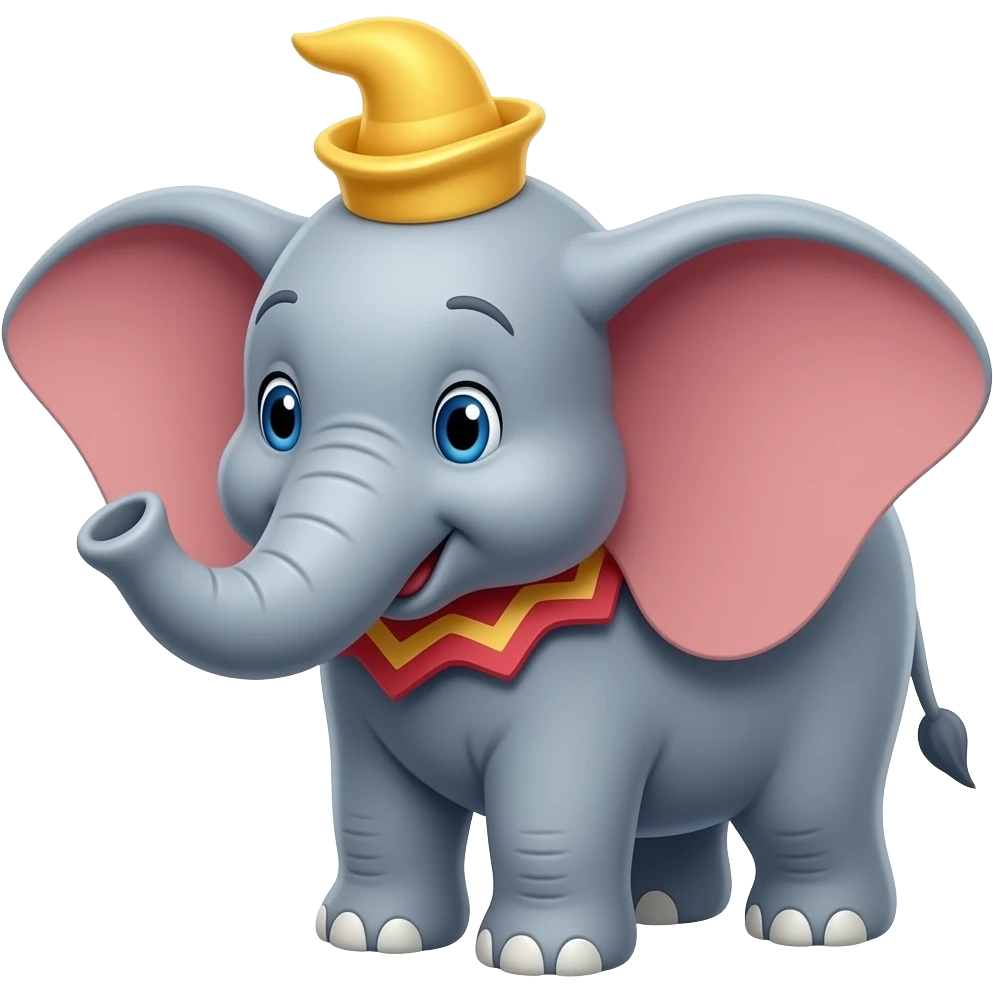 dumbo showing thumbs up because he is proud emoji