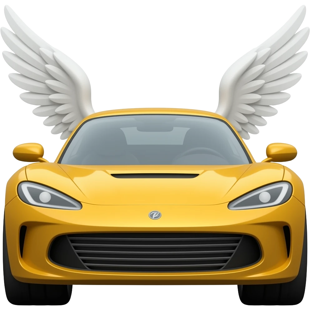 un coche con alas emoji