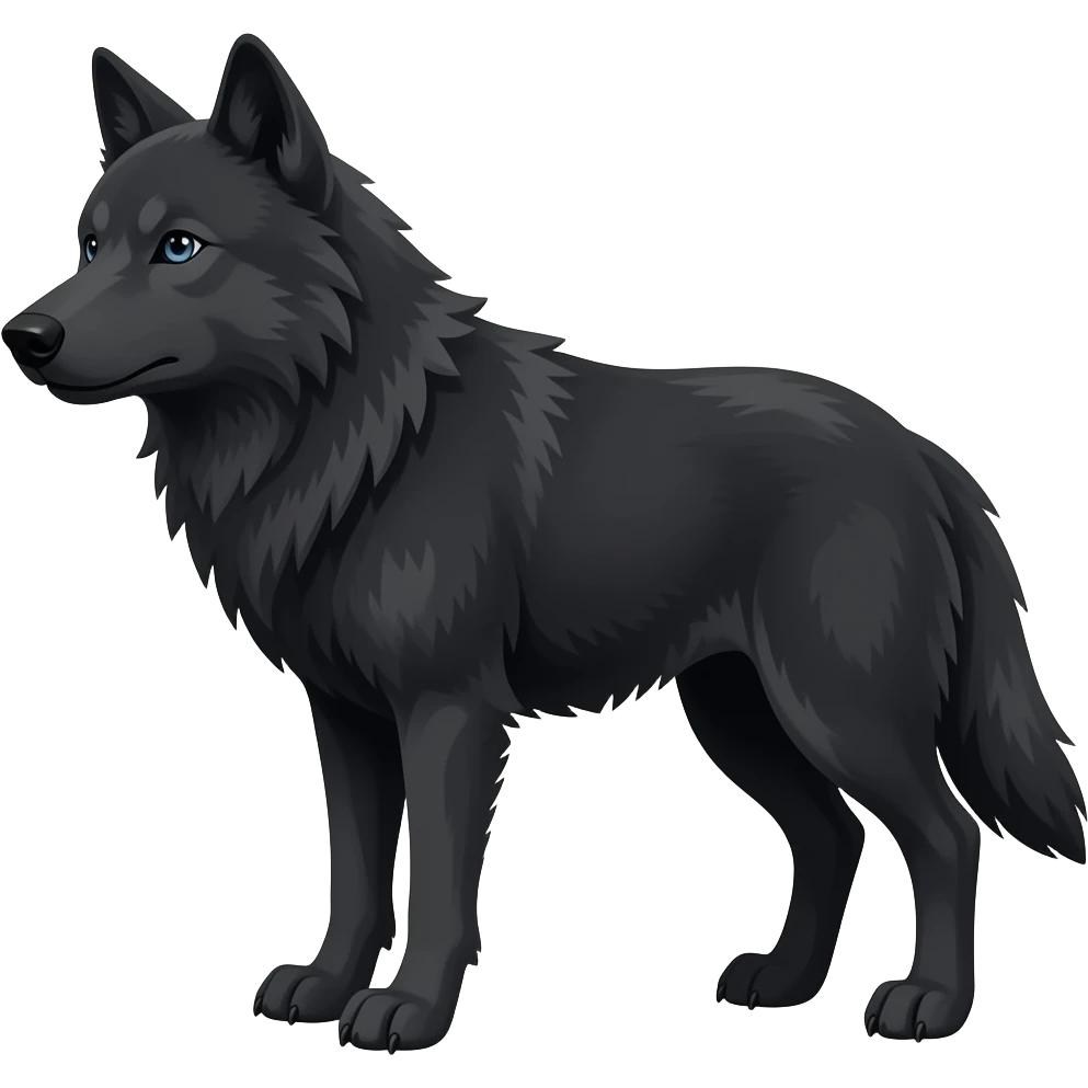 Siyah kurt emoji