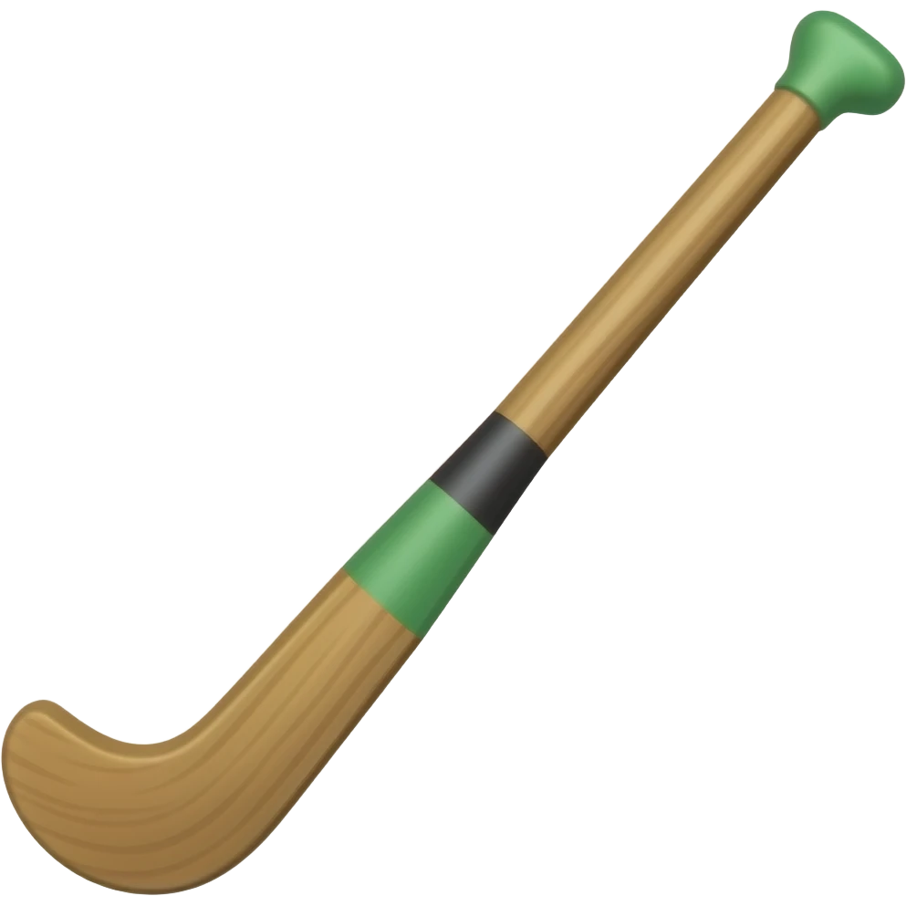 A hurling stick emoji