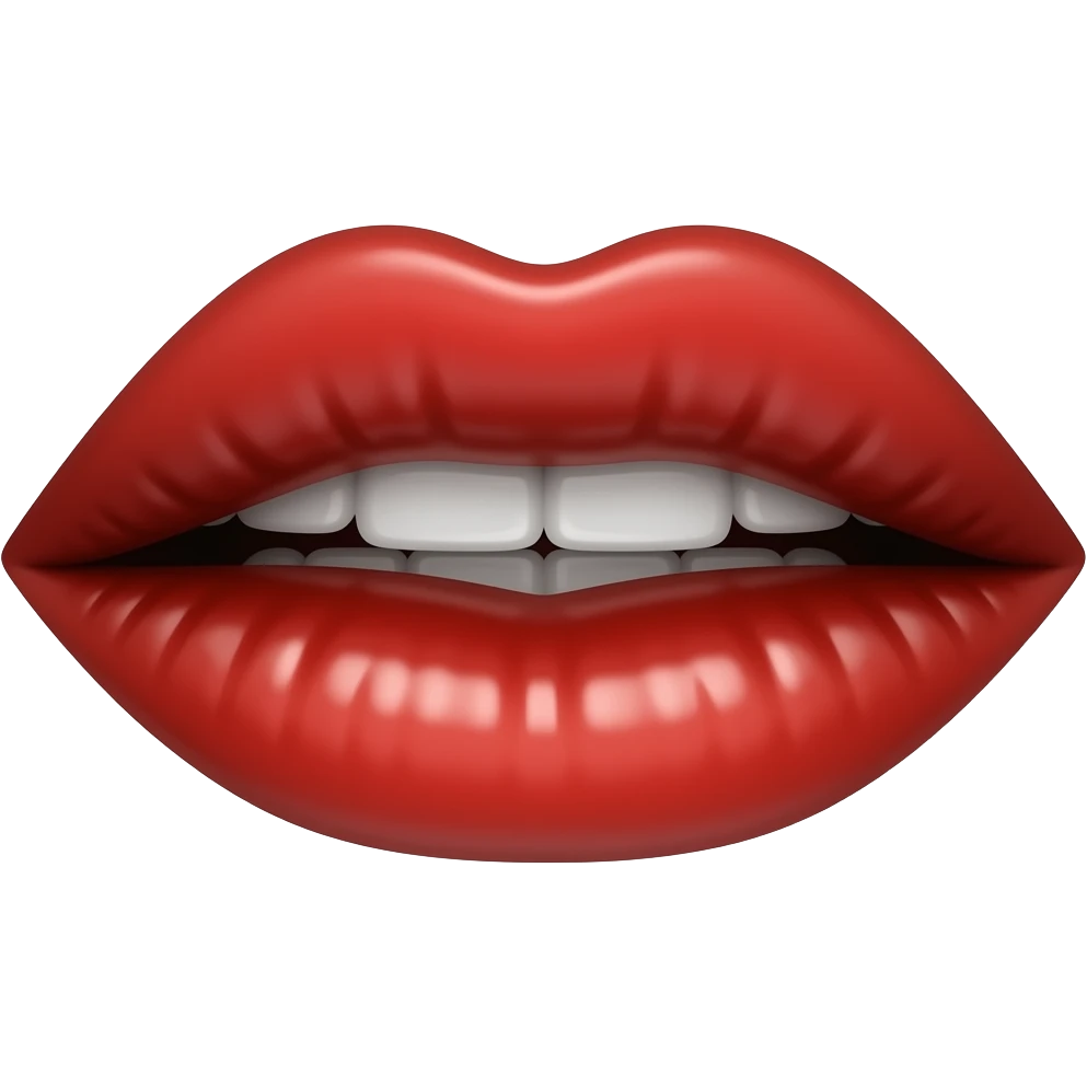 vampire lips emoji