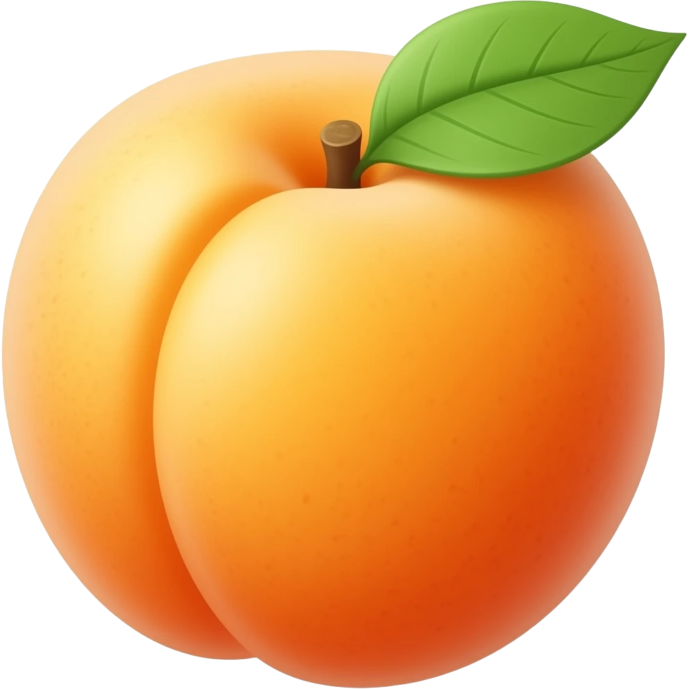 un abricot realiste emoji