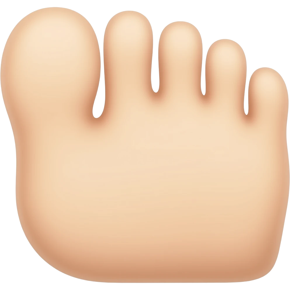 a  singular mbo toe emoji