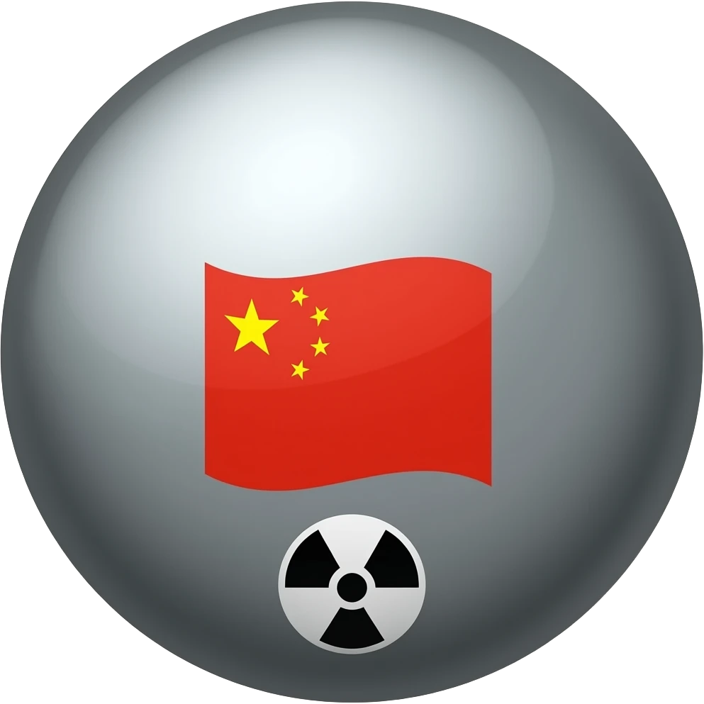 Nuclear bomb with china flag on it emoji