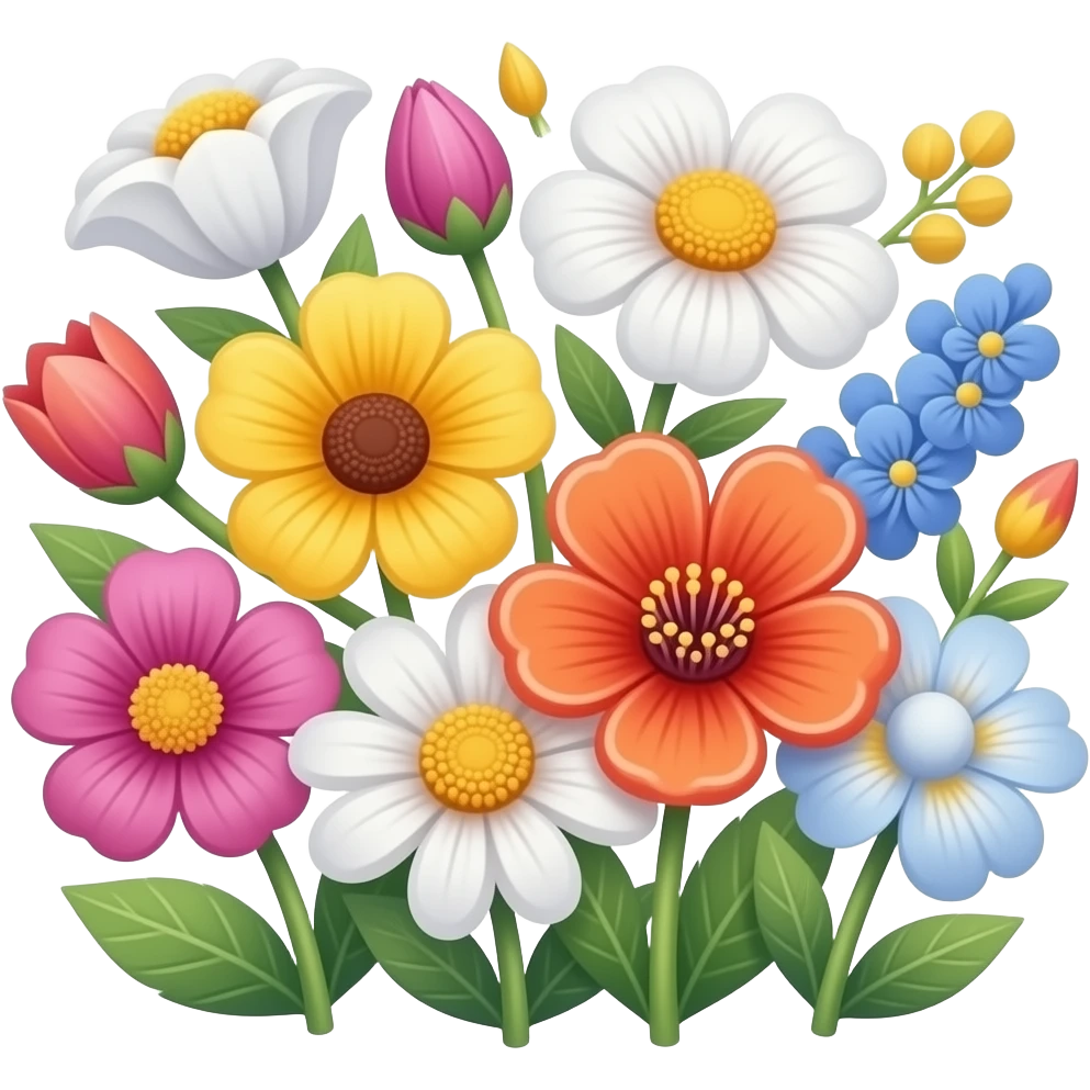 Summer flowers emoji