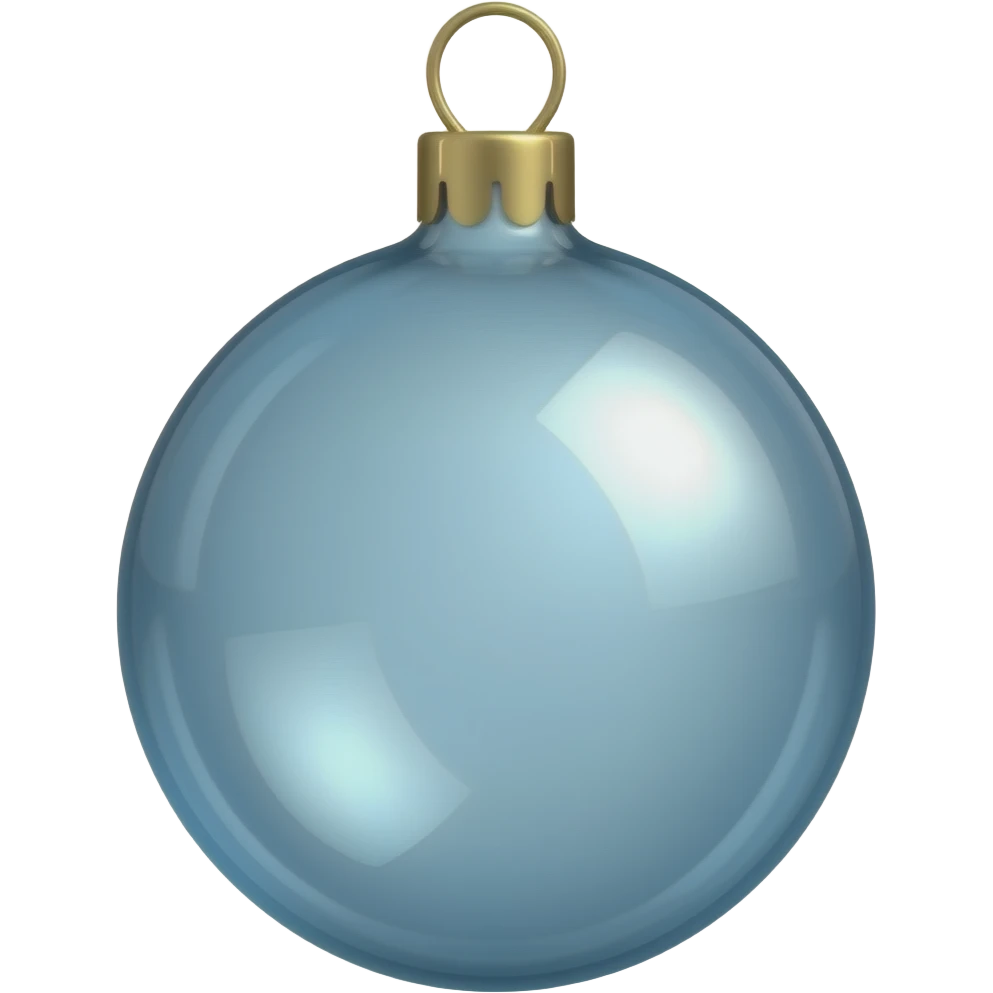 Glass ornament emoji