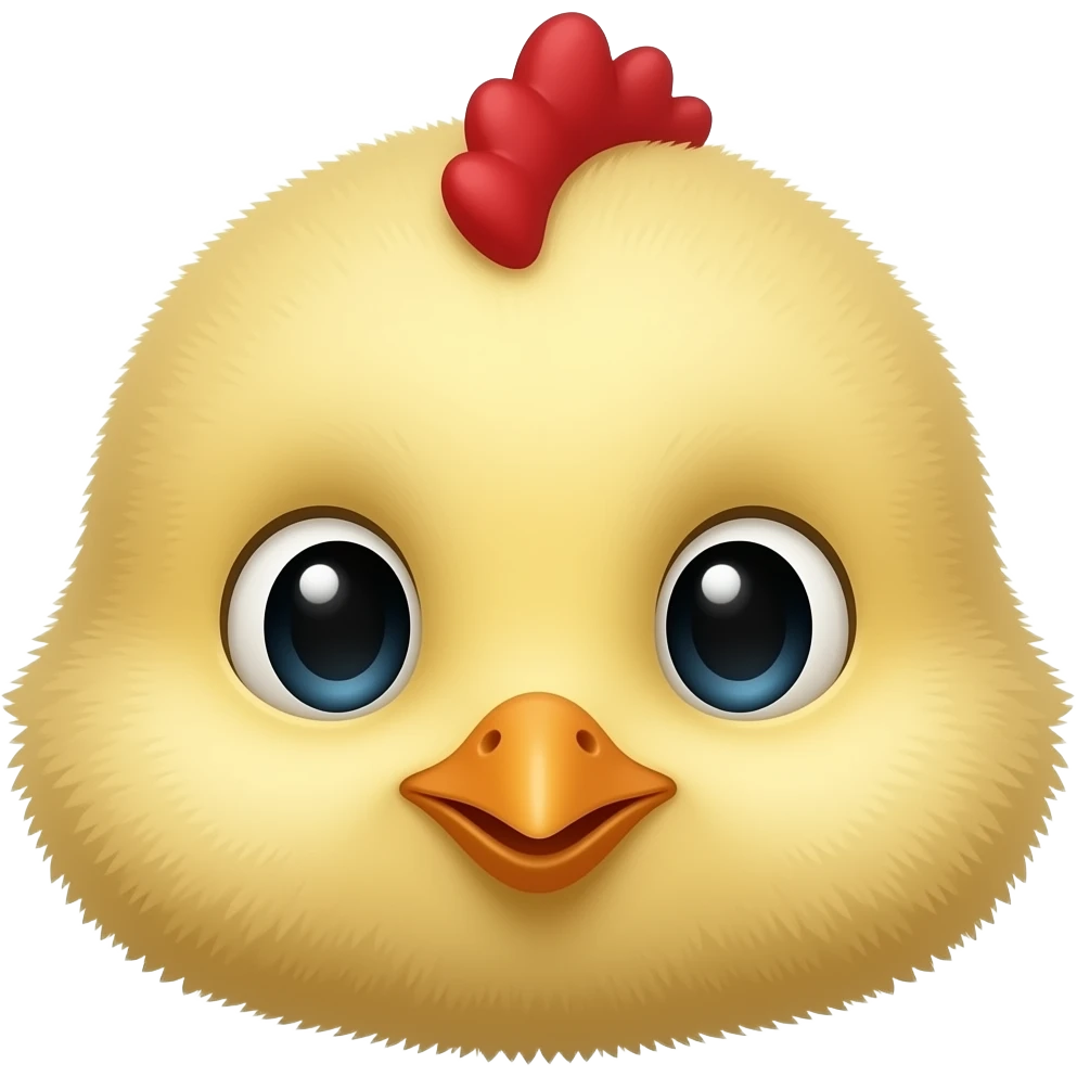 Baby chick face emoji