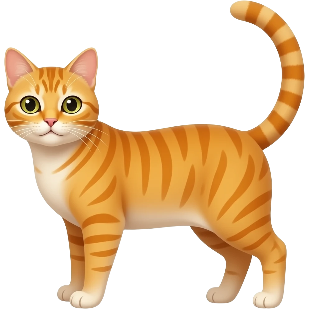 thin orange cat emoji