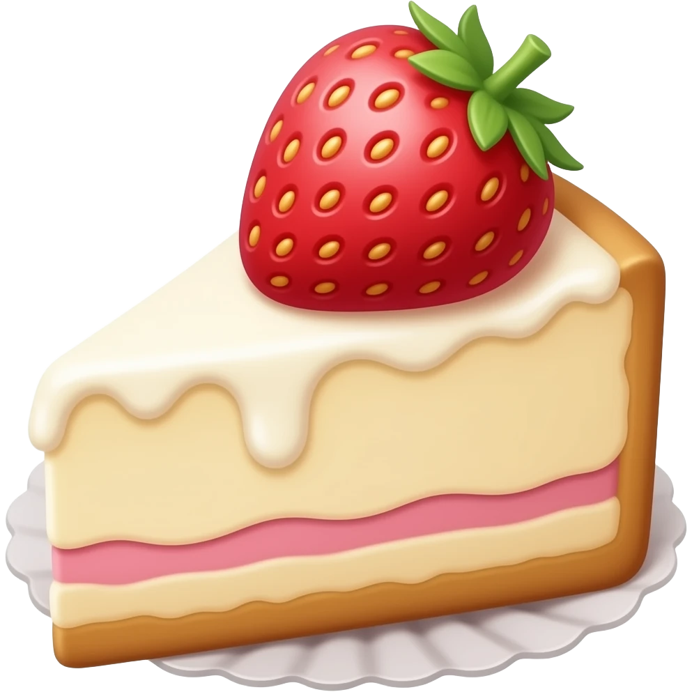 strawberry cheesecake cupcake emoji