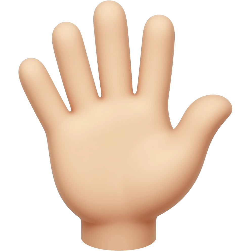 Рука машущая досвидания emoji