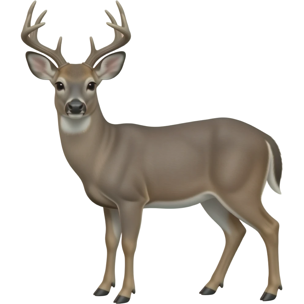 Gray deer emoji