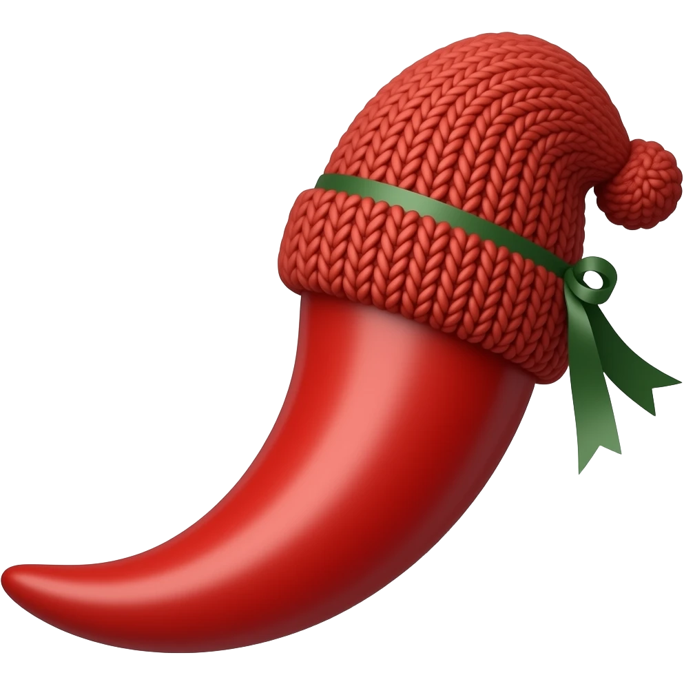 Chilli Pepper with Hat closeup emoji