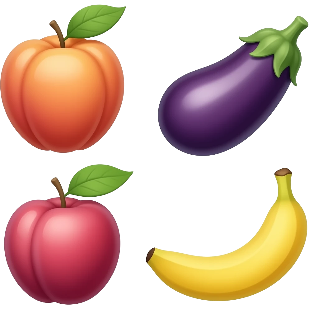 🍑🍆🍌 emoji