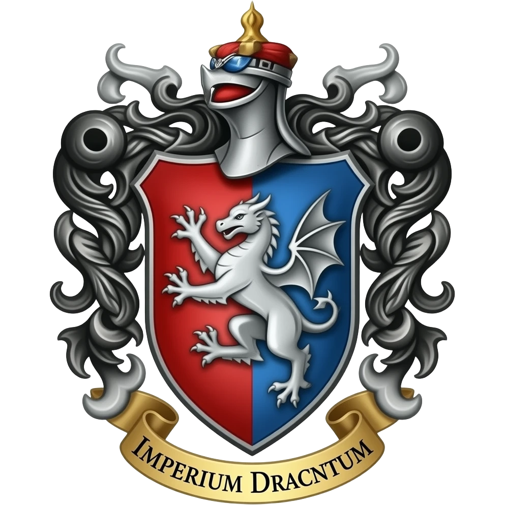 Coat of Draco arms with the inscription: "Imperium Dracontum" emoji
