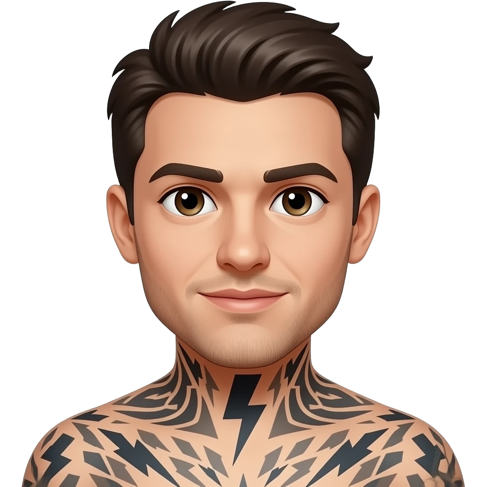 lightning bolt on skin emoji