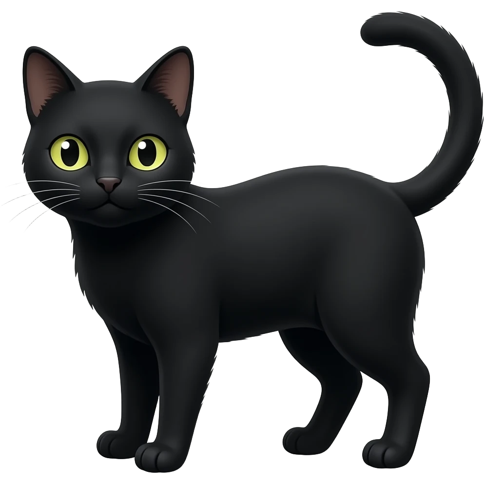 Black cat emoji
