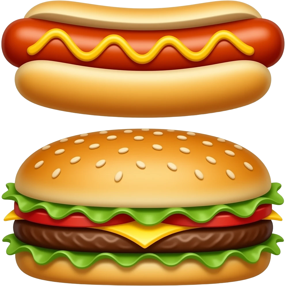🌭🍔 emoji