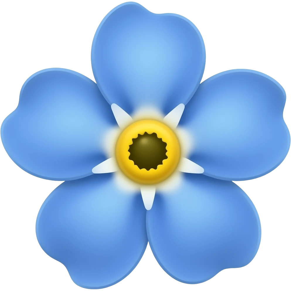 Unutmabebi çiçeği emoji