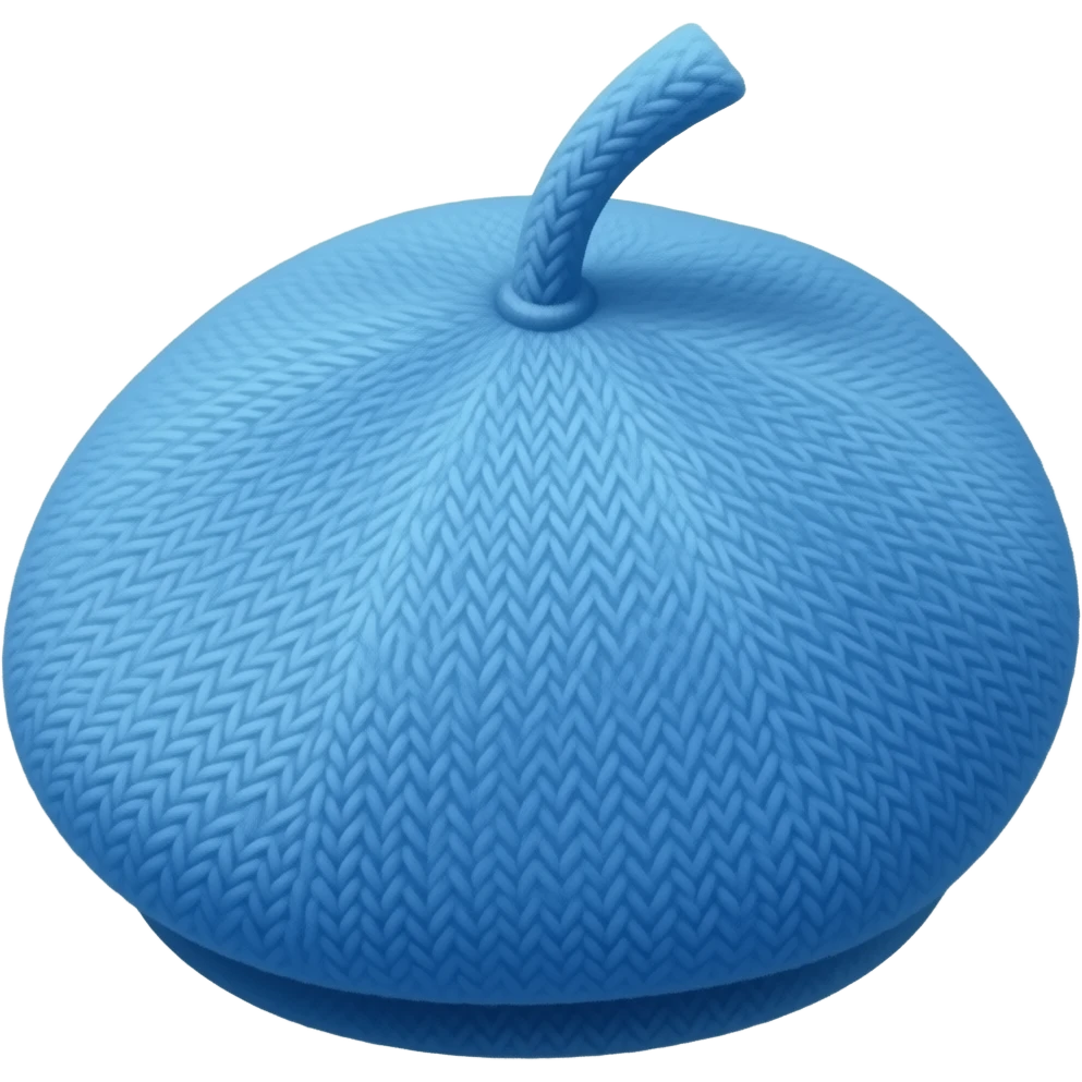 Blue beret emoji