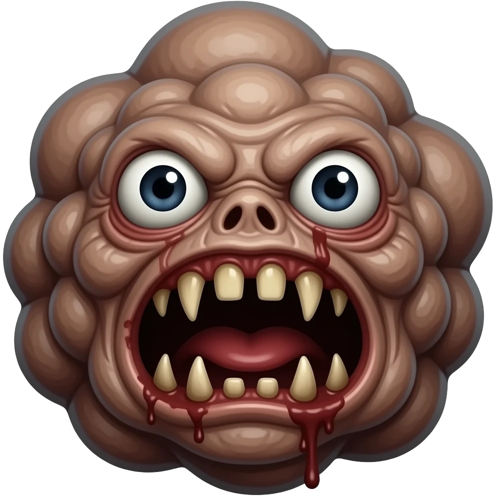 retard mutilated nigger tranny revolting blob slob freak grunge horror creature bumps lumps emoji