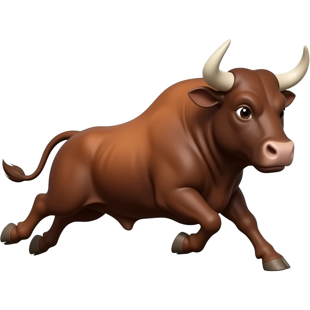 A bull that is running fast because food was mentioned emoji | AI Emoji ...