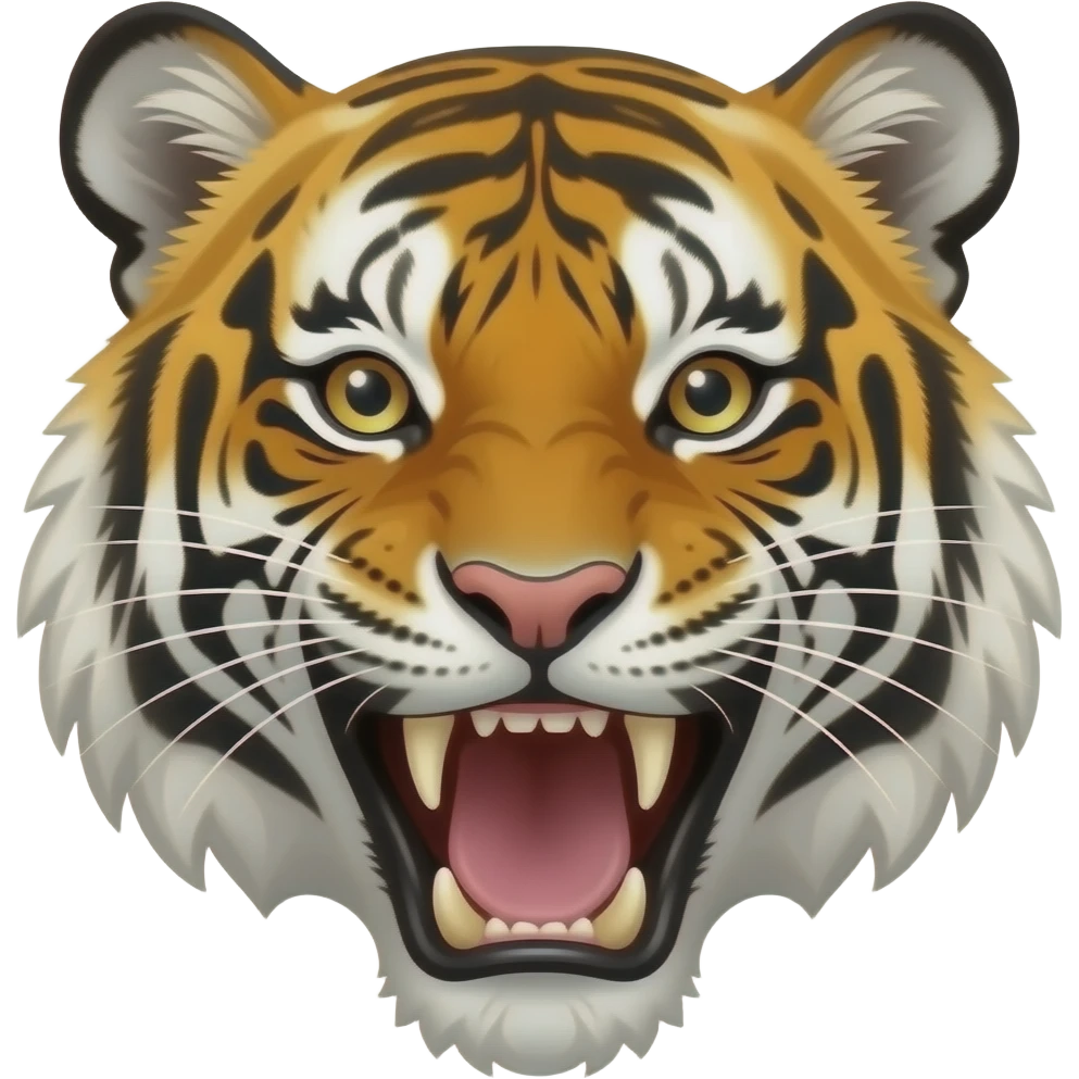 The Roaring Tiger emoji
