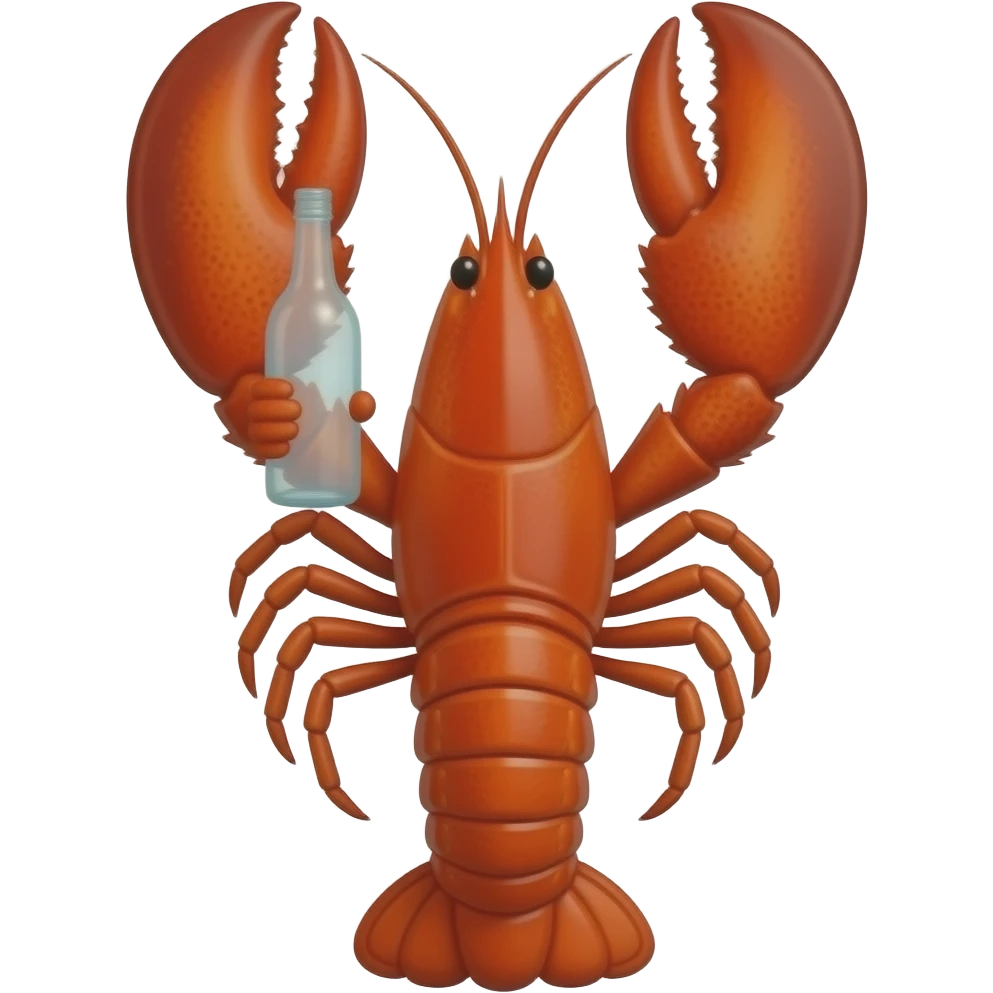 lobster with buttle emoji