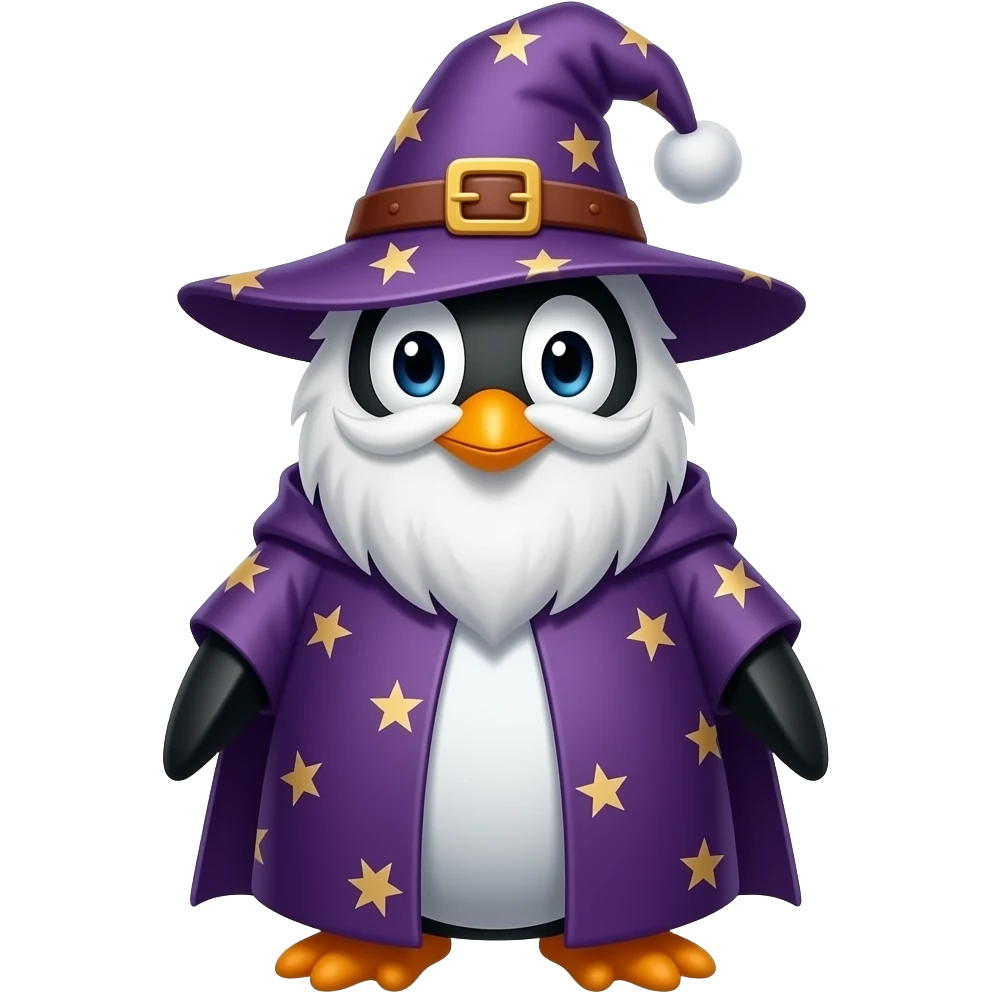 Penguin Wizard emoji