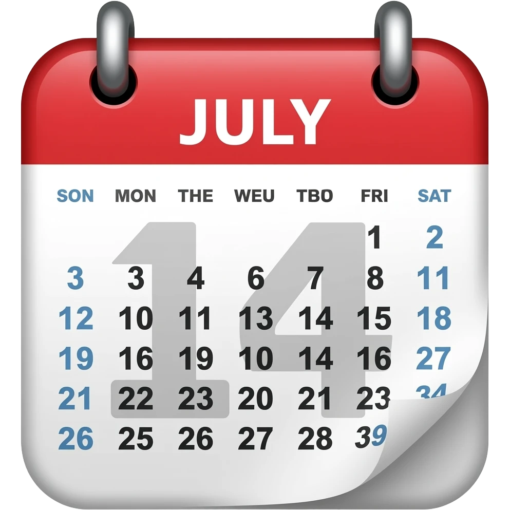 21 JULY emoji