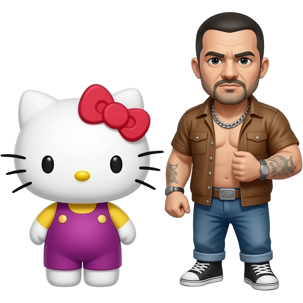 hello kitty with hellcat thug emoji