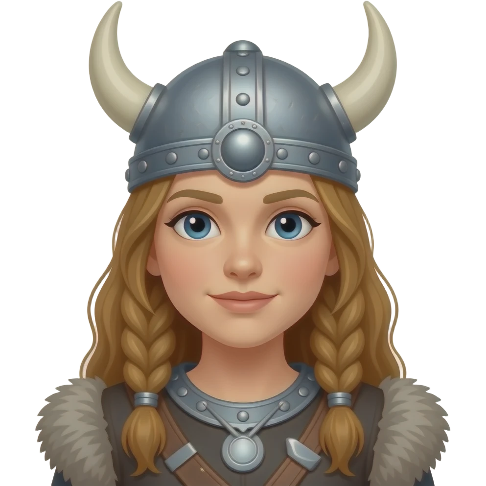 viking girl emoji