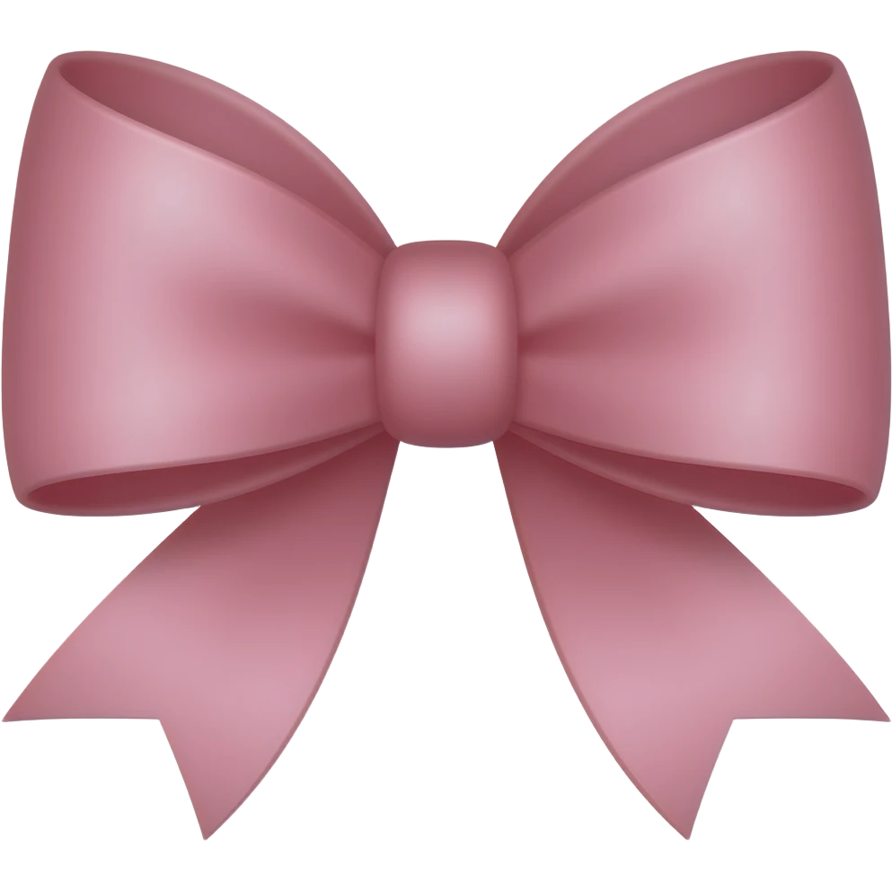 Pink bow emoji