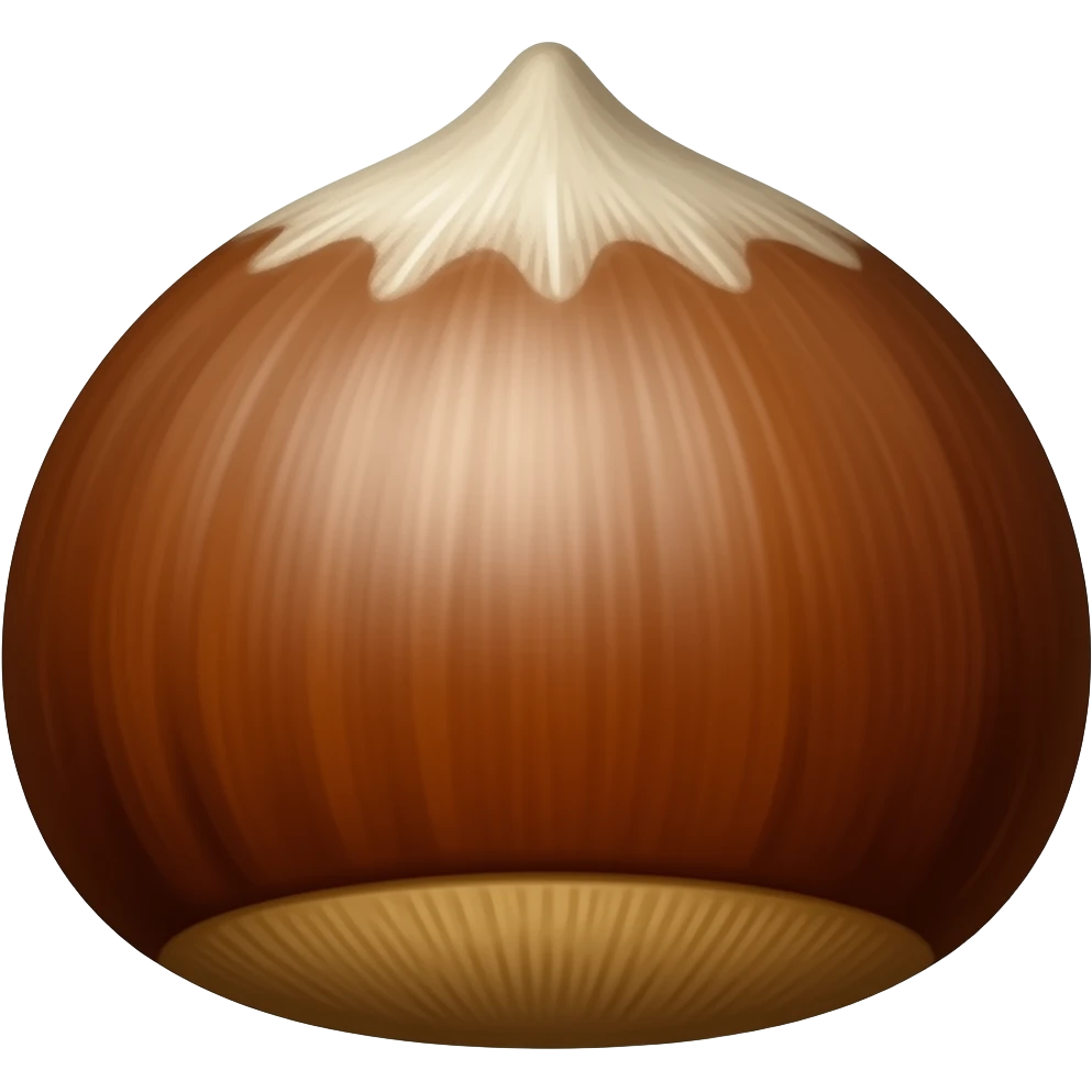 edible chestnuts with shell emoji