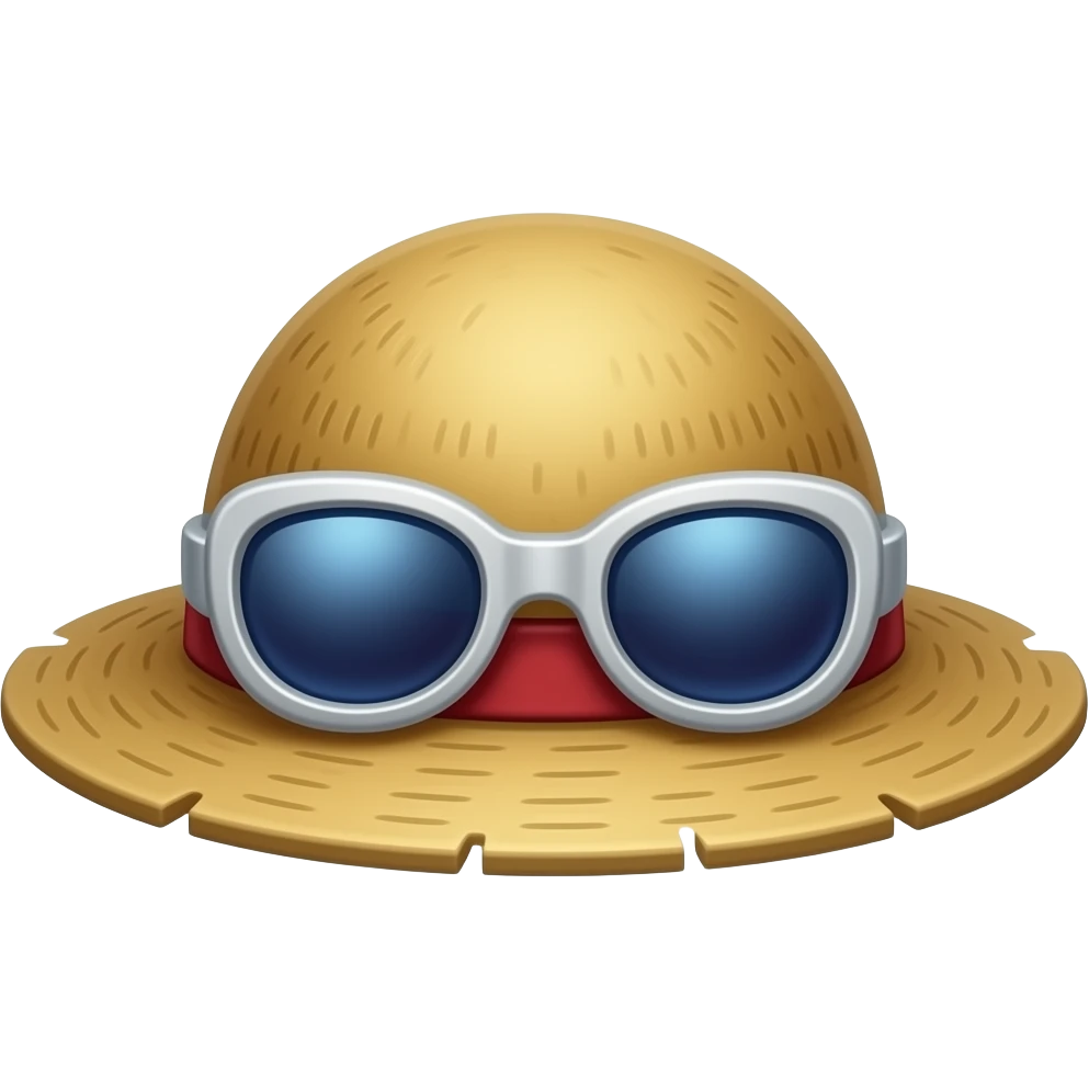 Luffy's hat emoji