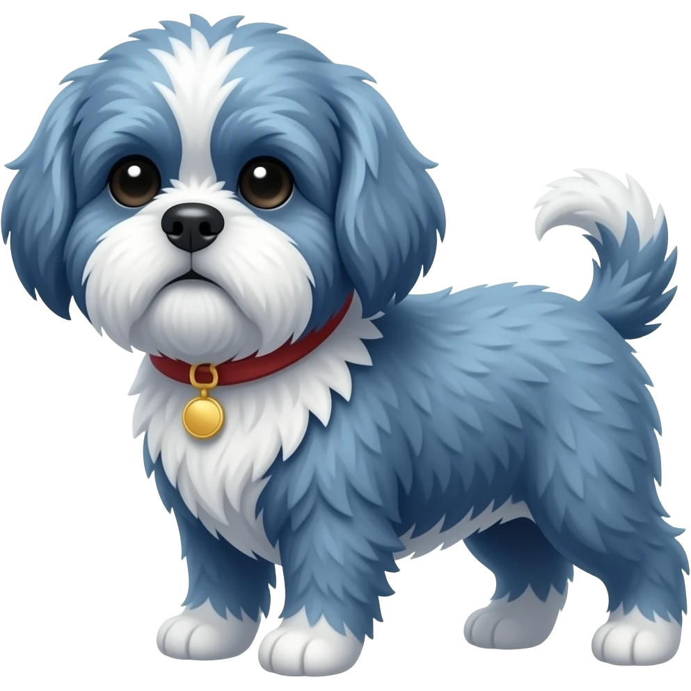 Blue shitzhu emoji