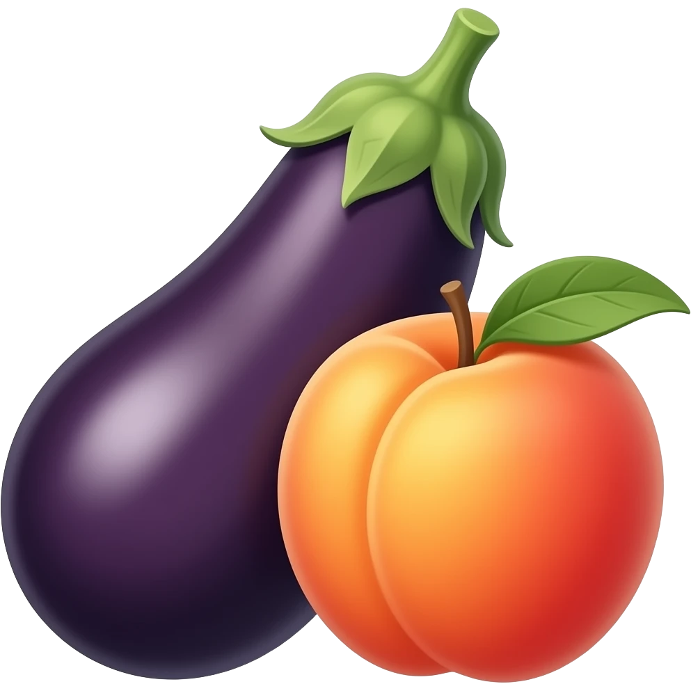 🍆🍑 emoji