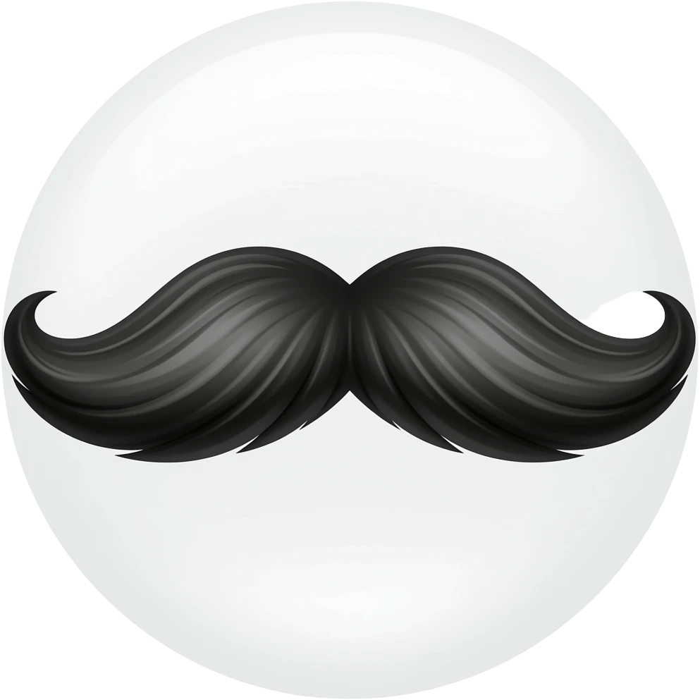 Mustache emoji