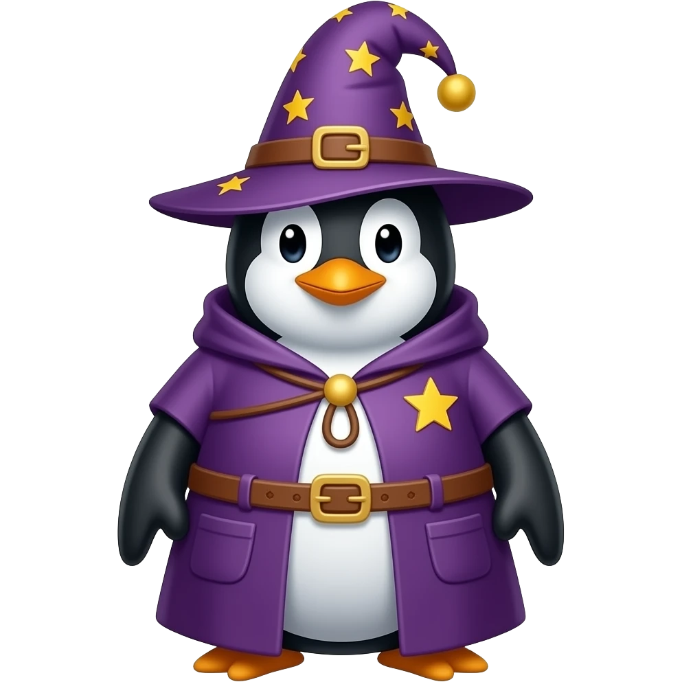 Penguin Wizard emoji