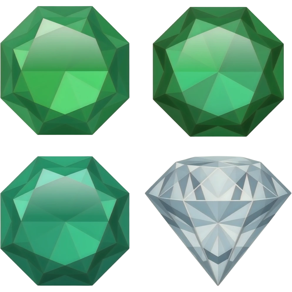 Esmeraldas diamantes emoji