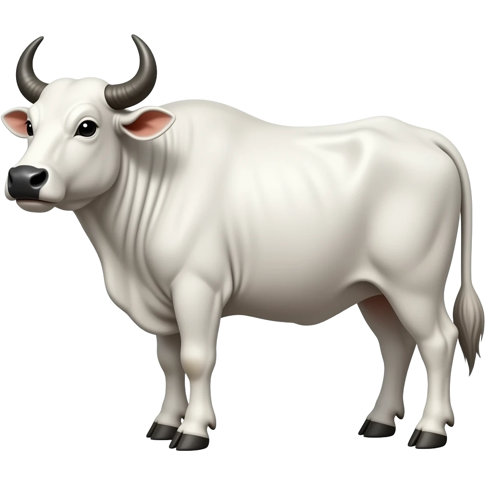 White Zebu emoji
