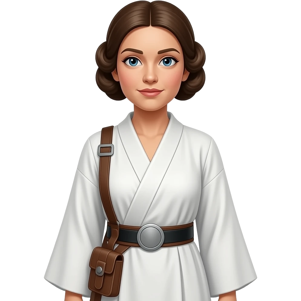 Full Length body Realistic Princess Leia emoji
