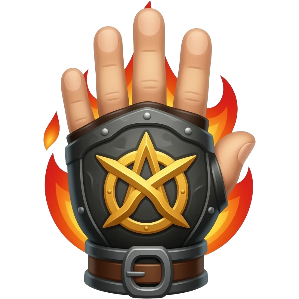 Fire rune gauntlet emoji