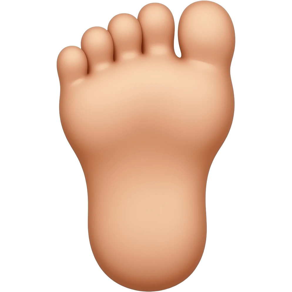 Genérame un emoji de pie grande emoji