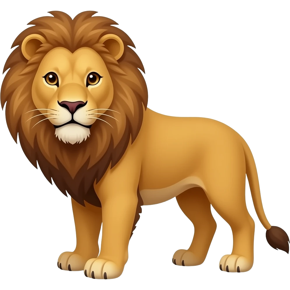 Lion and sun emoji