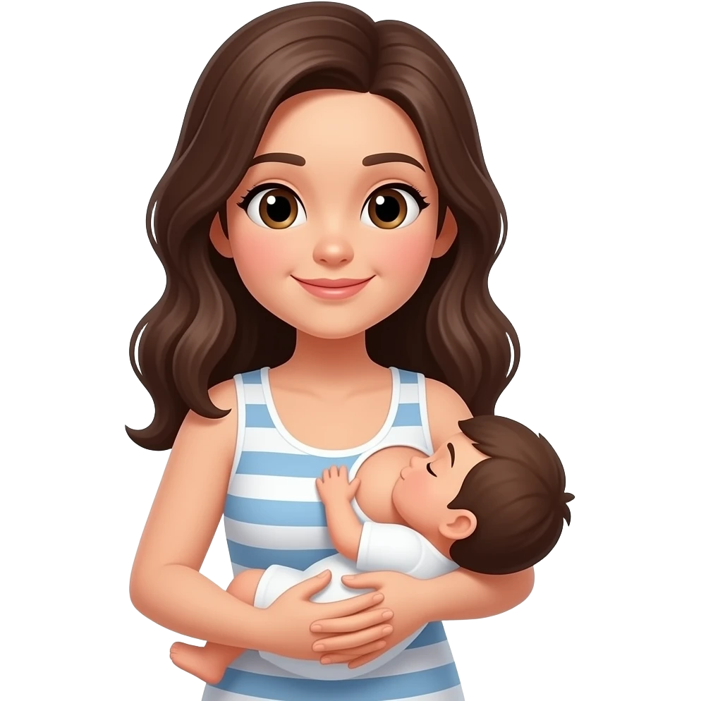 Женщина кормит грудью emoji
