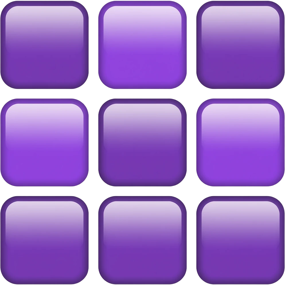 64 purple squares emoji